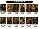 Custom Royal Dog Portrait Peel and Stick Personalized Wallpaper for Funny Vintage Room