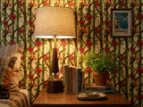 Bamboo Orchid Floral Peel Stick Wallpaper: Tropical Zen Bathroom Mural