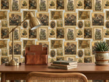Whimsical Animals Reading Books Wallpaper: Cats, Dogs, Koalas, Owls (Peel & Stick/Traditional)