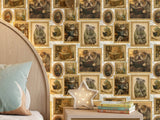 Whimsical Animals Reading Books Wallpaper: Cats, Dogs, Koalas, Owls (Peel & Stick/Traditional)
