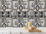 Custom Funny Dog Portrait Peel Stick Wallpaper for Quirky Guest Bathroom Mural