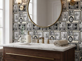 Custom Funny Dog Portrait Peel Stick Wallpaper for Quirky Guest Bathroom Mural